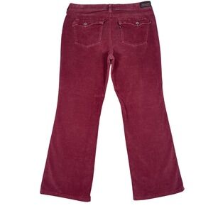 Levis 515 Boot Cut Corduroy Pants Womens 14M Burgundy Red Stretch Trousers